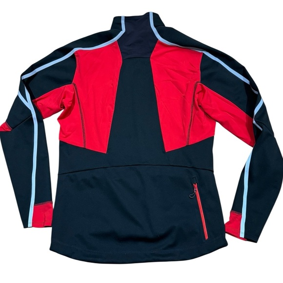 Salomon Men’s Sz M Advanced Skin Shield Soft Shell Black Red Jacket Athletic - Picture 2 of 4